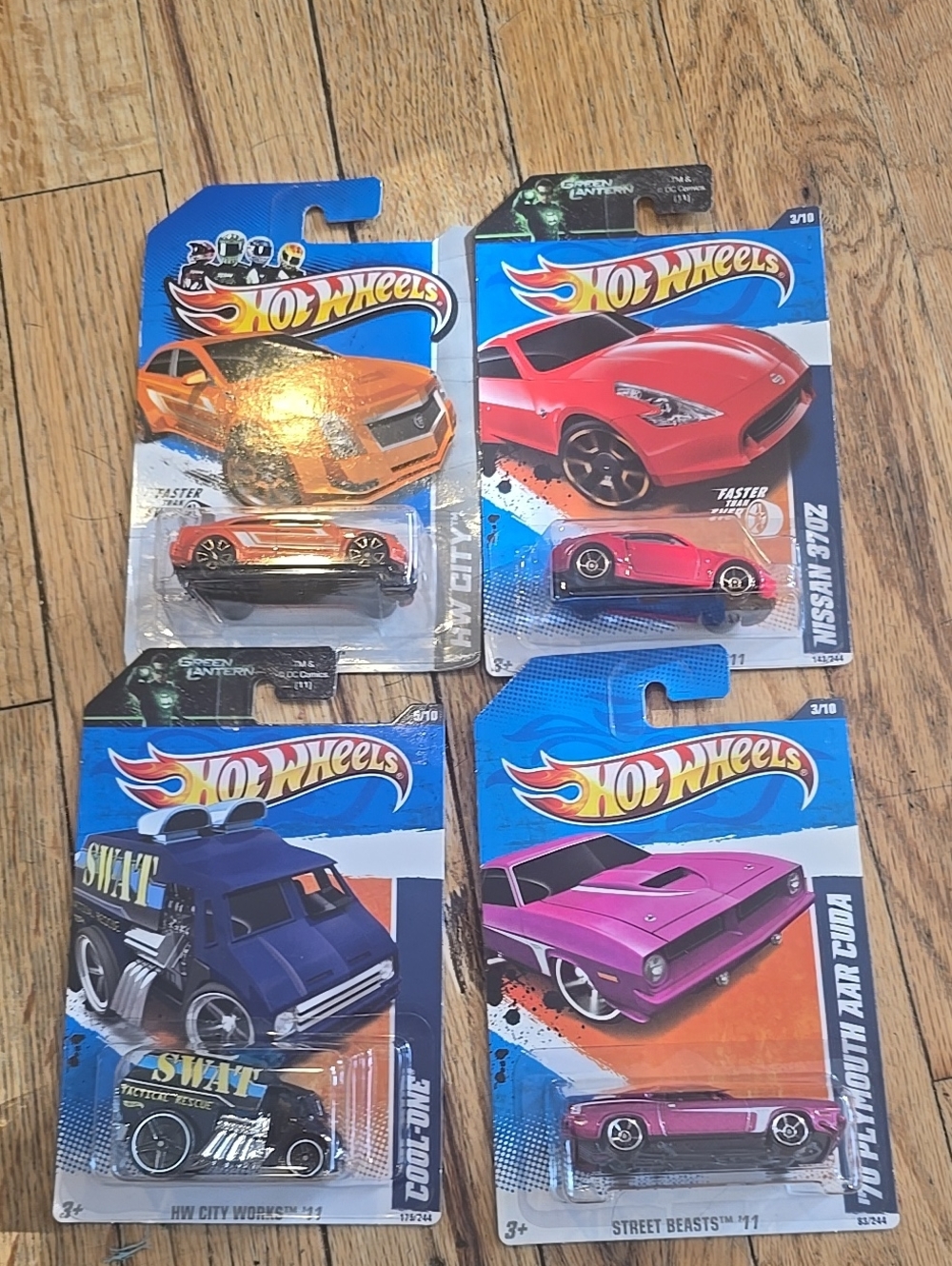 New 4 Pack Hot Wheels